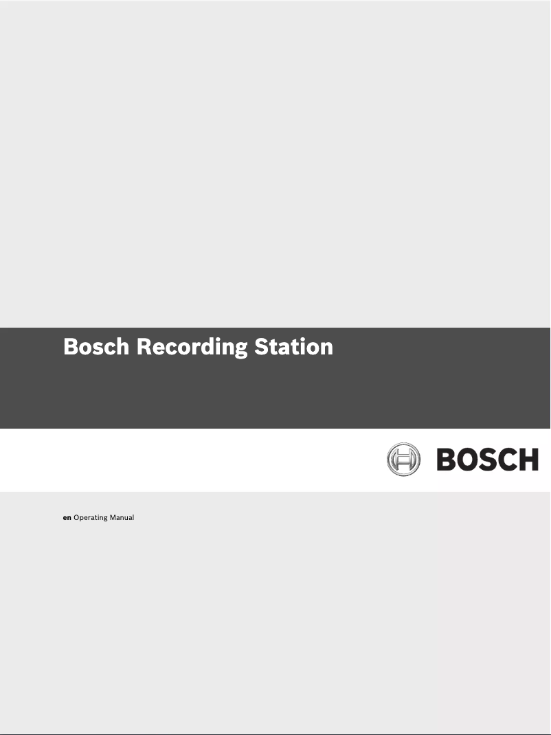 Page 1 de la notice Manuel utilisateur Bosch BRS-RAC2-8100A