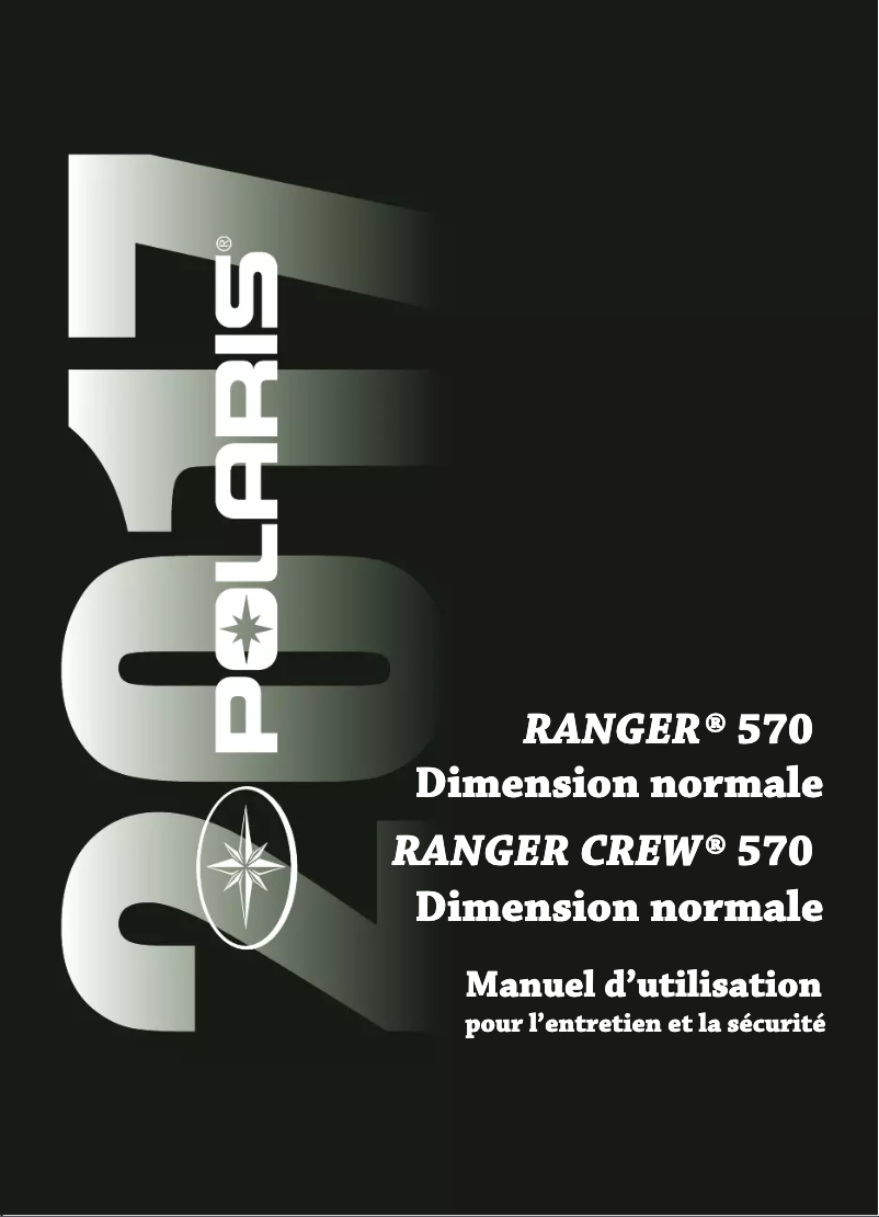 Página 1 del manual Manual de usuario Polaris RANGER 570 (2017)
