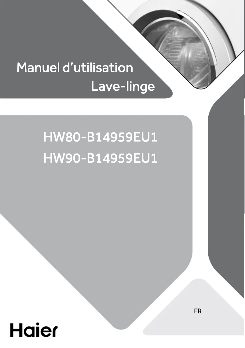 Page 1 de la notice Manuel utilisateur Haier HW70-B14959TU1