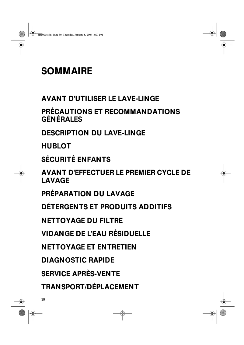 Page n°1 - Manuel utilisateur Bauknecht Koln 1400