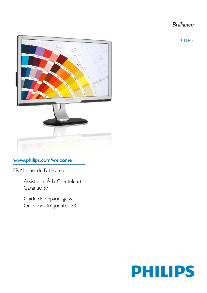 Page n°1 - Manuel utilisateur Philips Brilliance 241P3EB