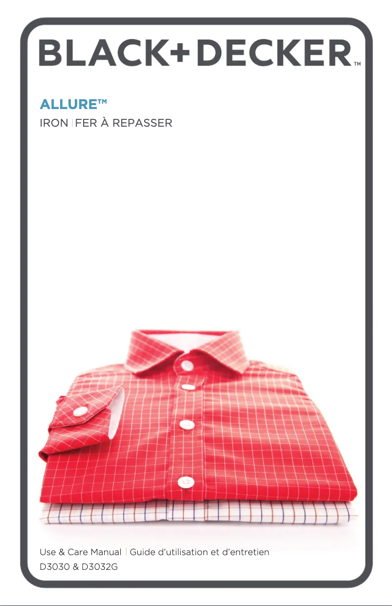 Page 1 de la notice Manuel utilisateur Black & Decker D3030
