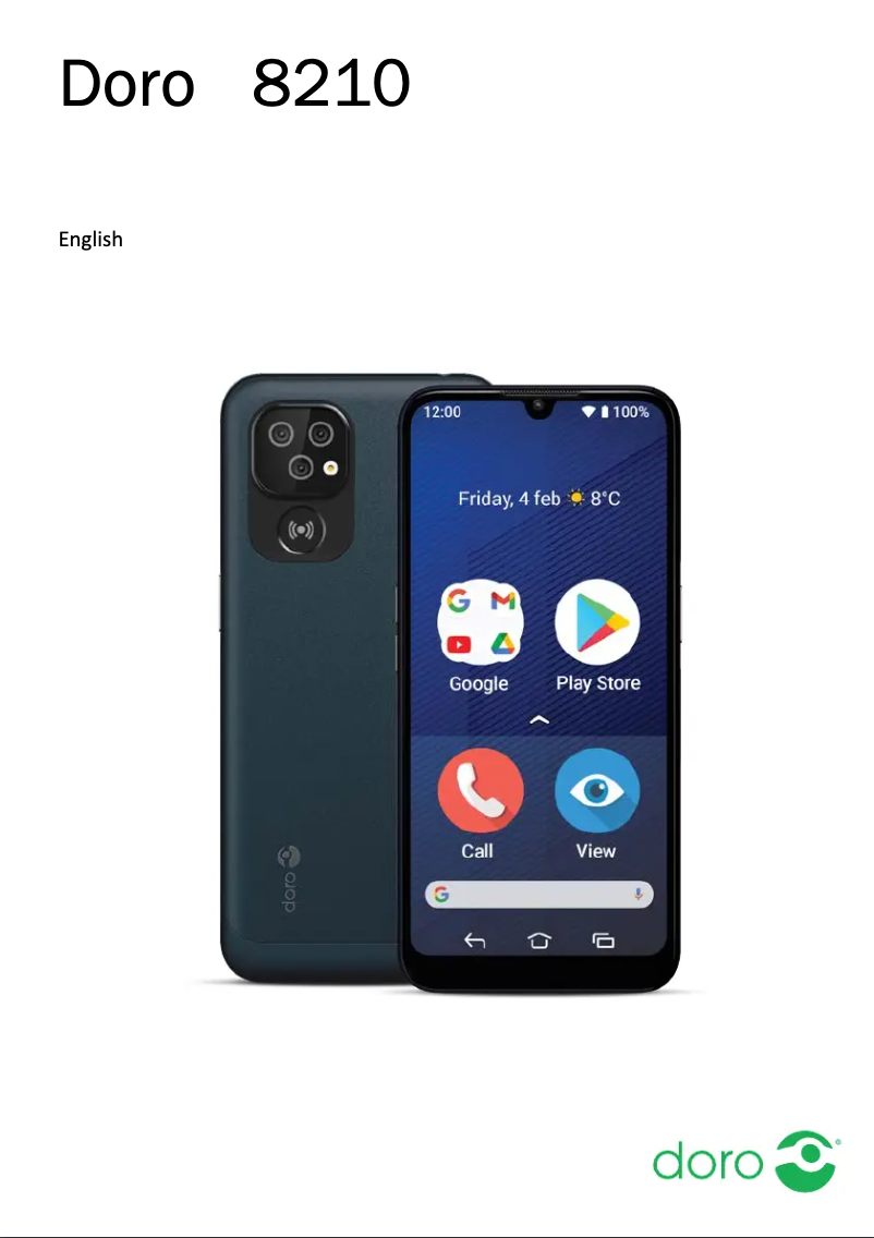 Page 1 de la notice Manuel utilisateur Doro 8210