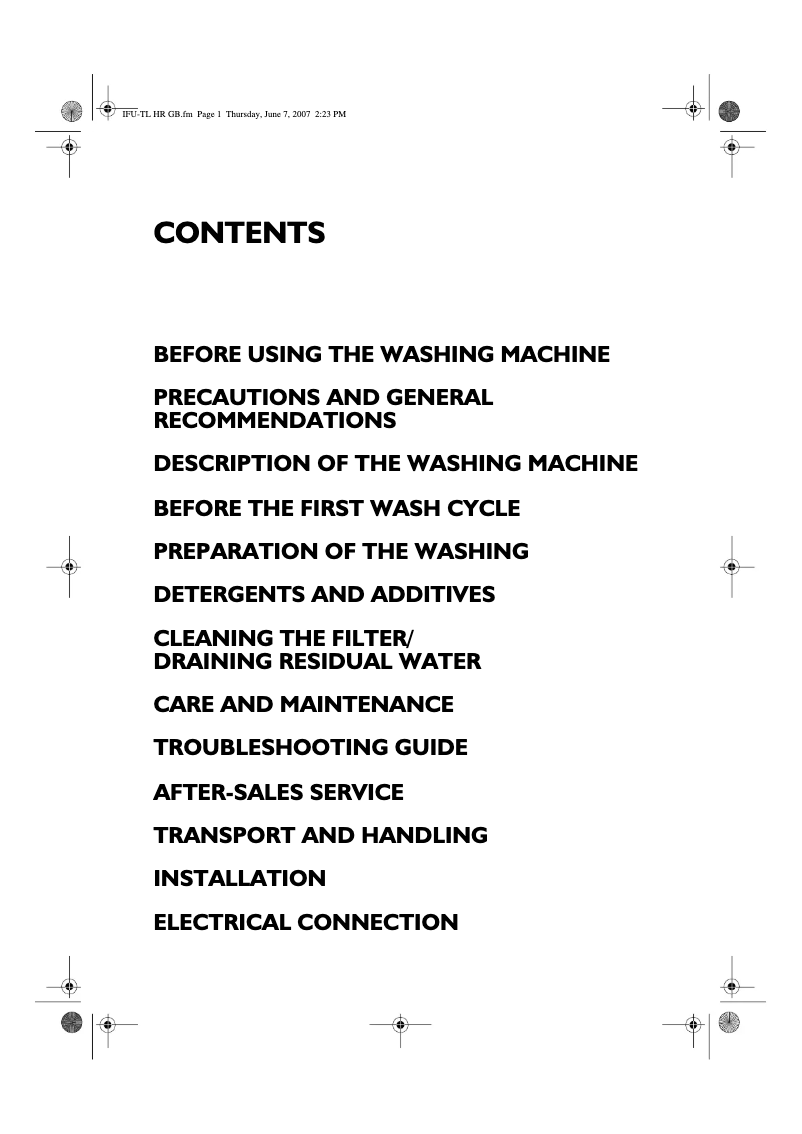 Página 1 del manual Manual de usuario Whirlpool AWE 10727