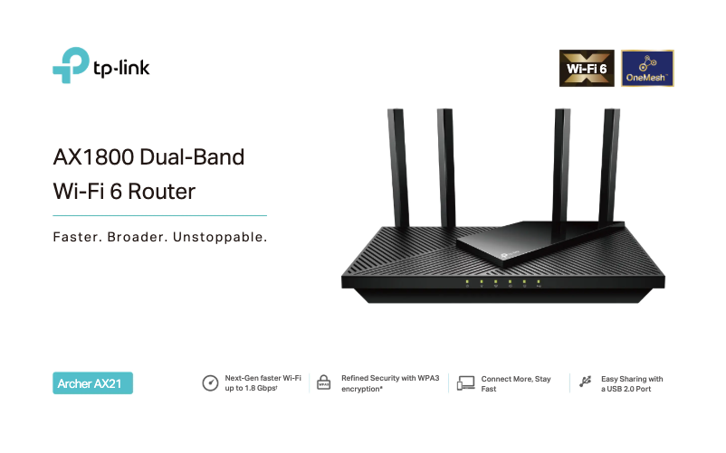 Image de la première page du manuel de l'appareil Archer AX21