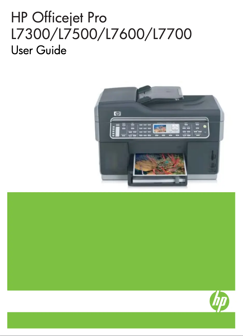 Imagen de la primera página del manual del dispositivo Officejet Pro L7780