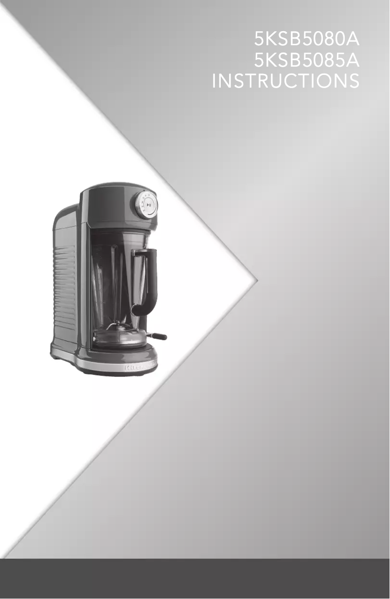 Page 1 de la notice Manuel utilisateur KitchenAid 5KSB5085A