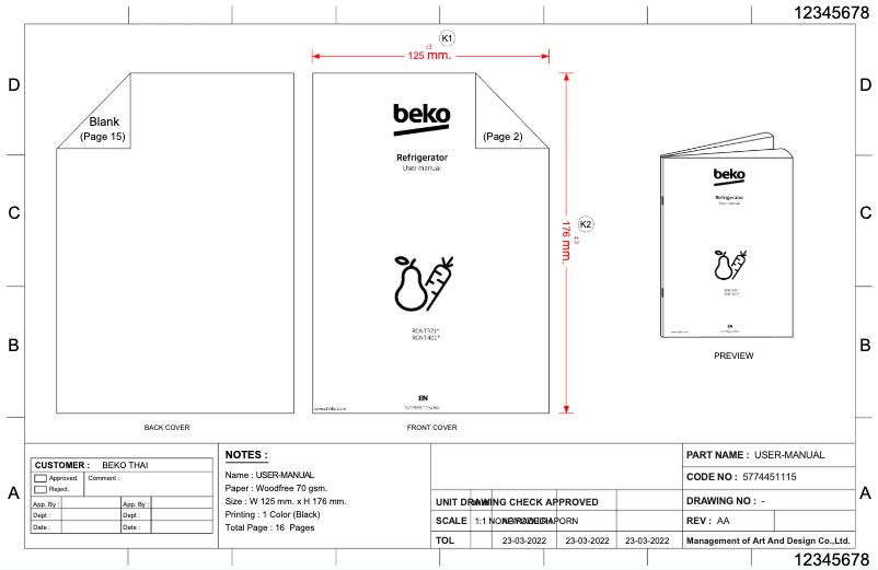 Image de la première page du manuel de l'appareil RDNT371I50S KE