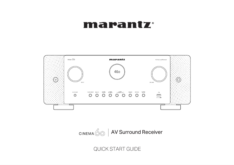 Página 1 del manual Guía de inicio rápido Marantz Cinema 60 DAB