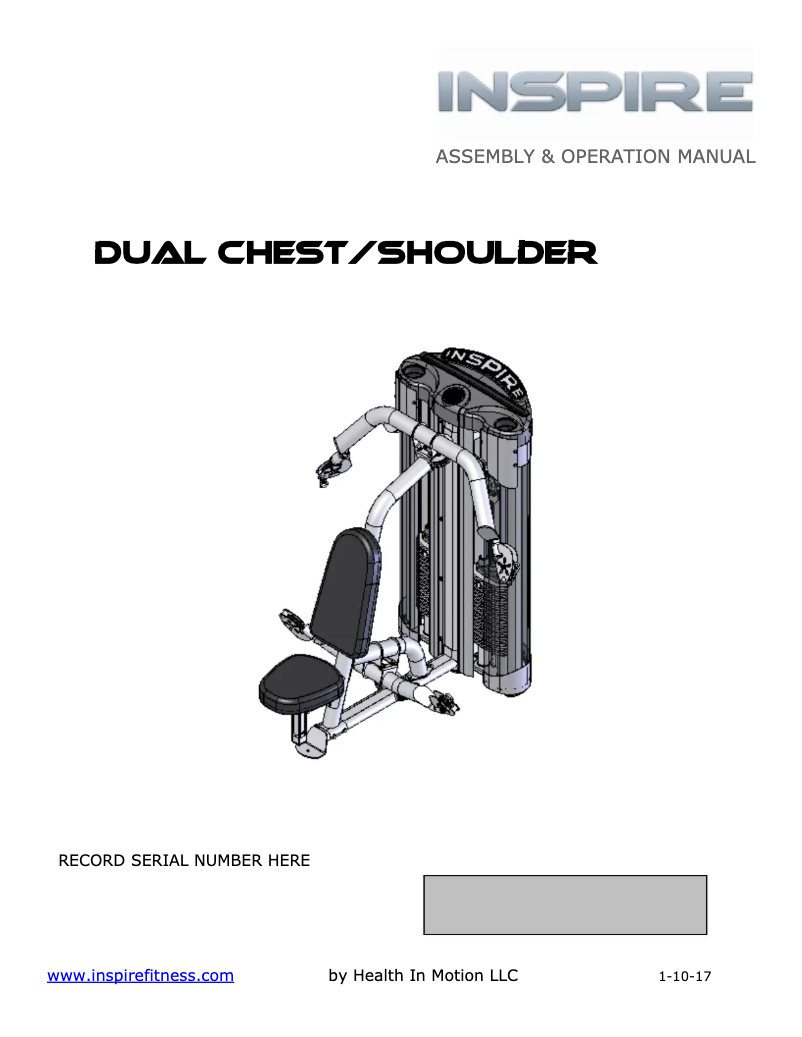 Imagen de la primera página del manual del dispositivo Dual Chest/Shoulder