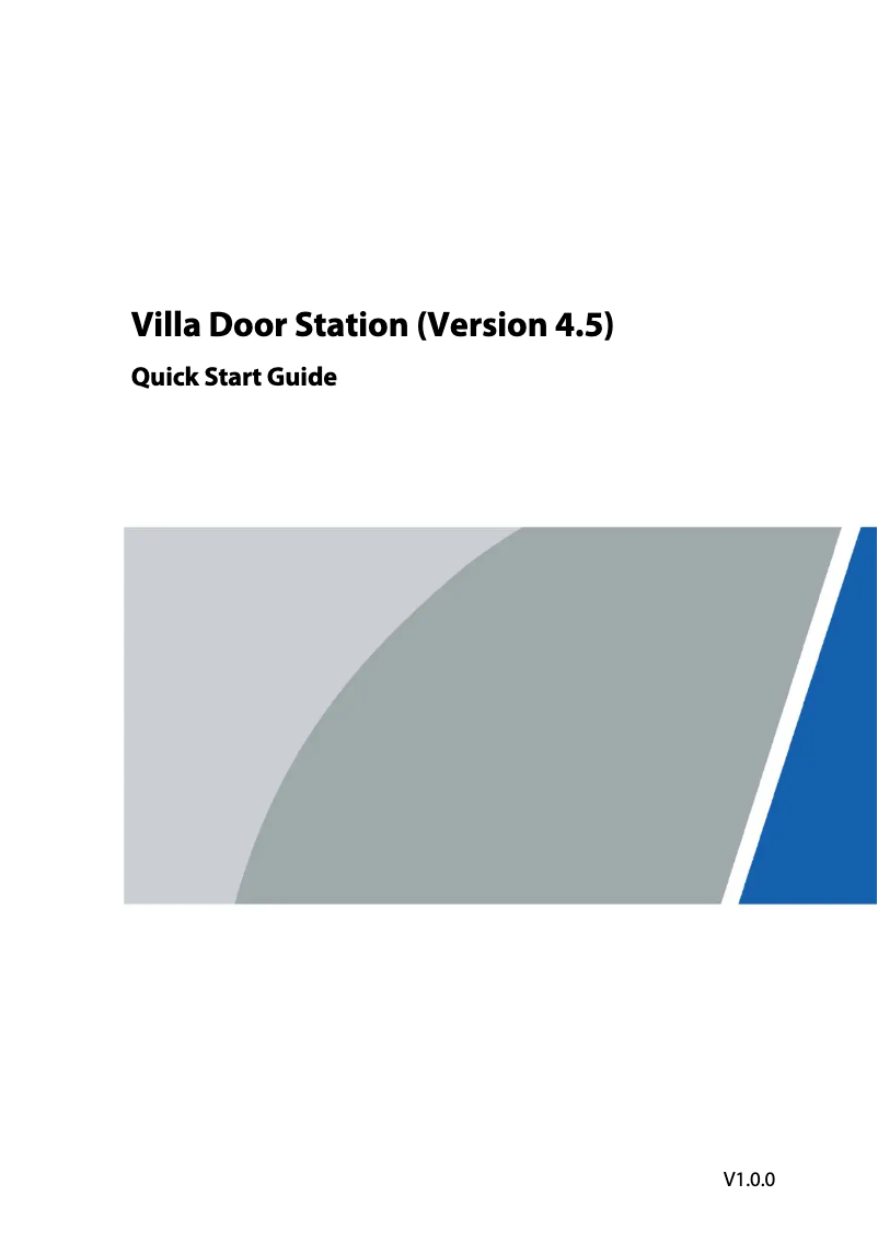 Page 1 de la notice Guide de démarrage rapide Dahua Technology KTP04