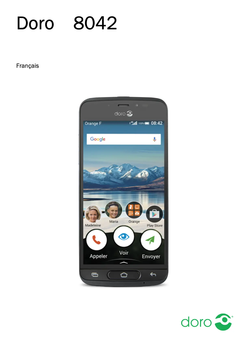 Page 1 de la notice Manuel utilisateur Doro 8042