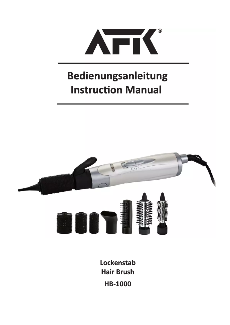 Page n°1 - Manuel utilisateur AFK HB-1000