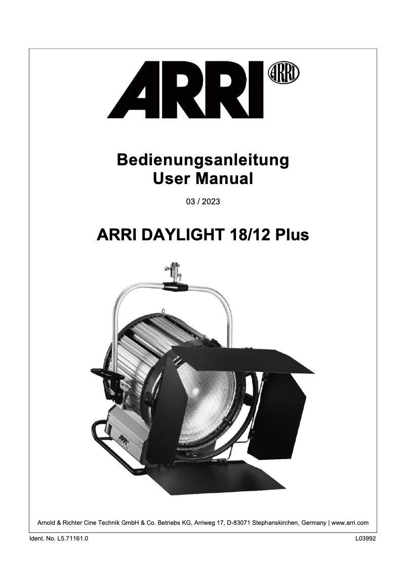 Image de la première page du manuel de l'appareil Daylight 18/12