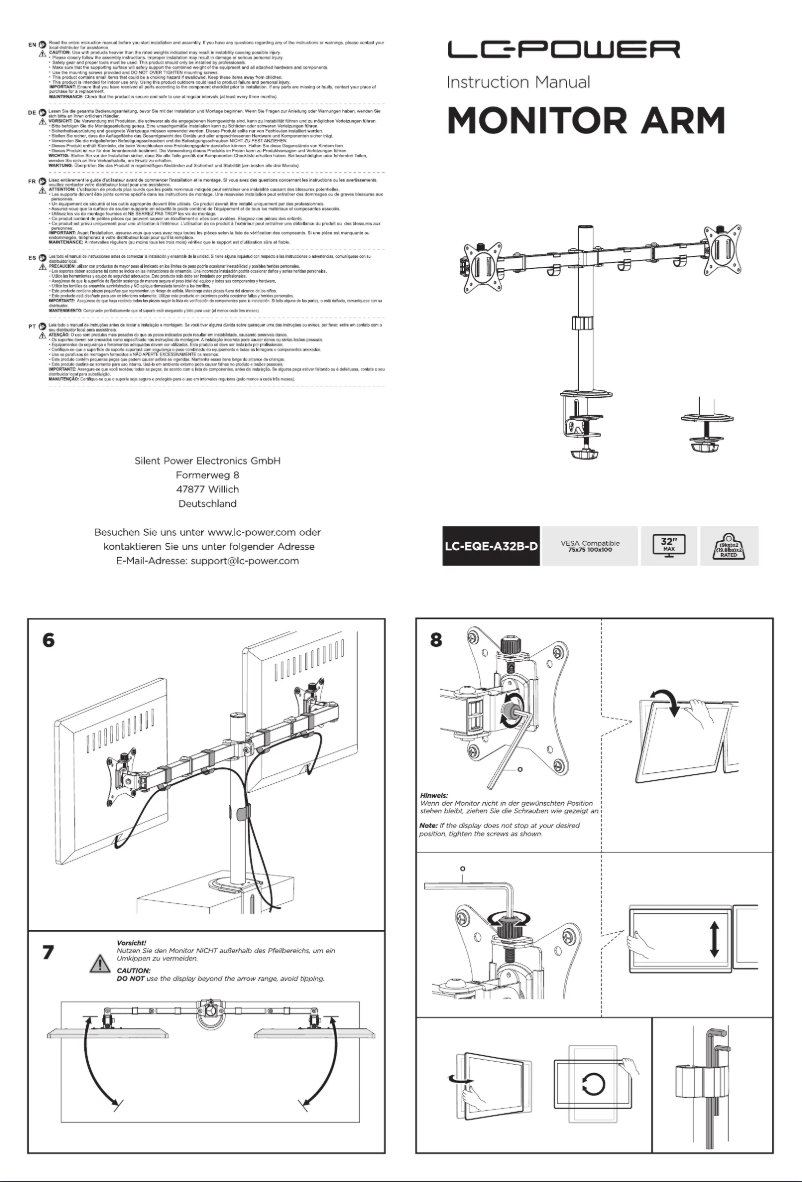Page n°1 - Manuel utilisateur LC-Power LC-EQE-A32B-D