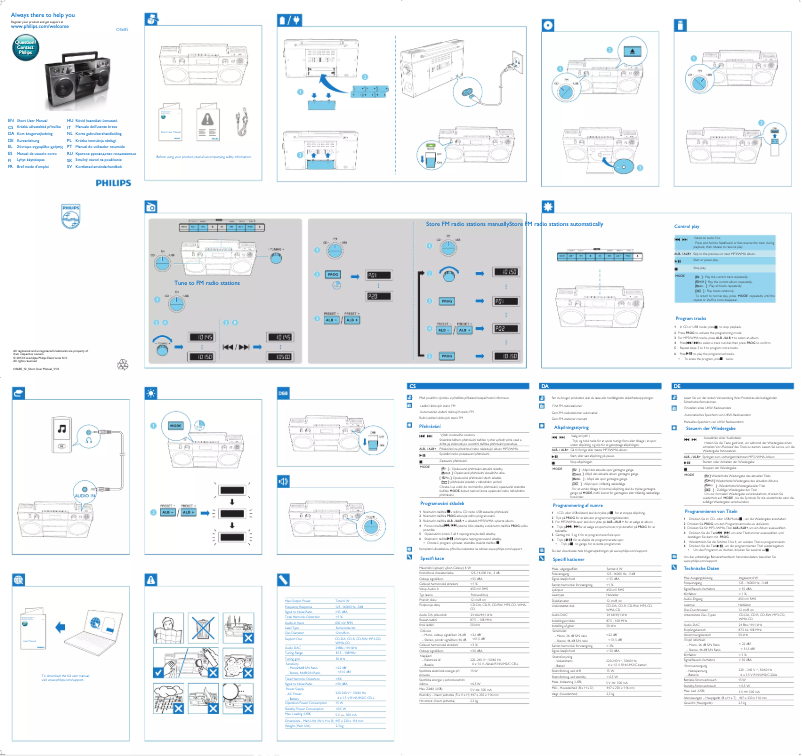 Page n°1 - Manuel utilisateur Philips OS685