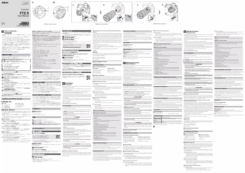 Image de la première page du manuel de l'appareil FTZ II