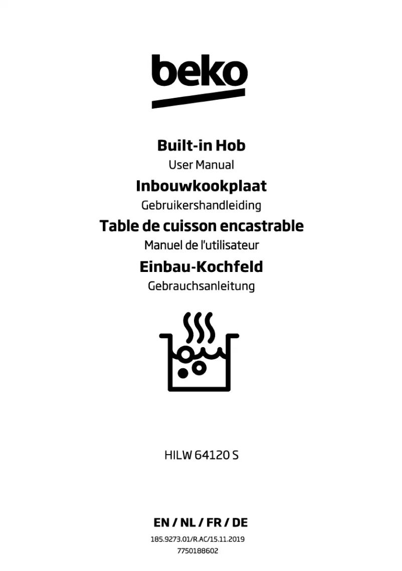 Page 1 de la notice Manuel utilisateur Beko HILW 64120 S