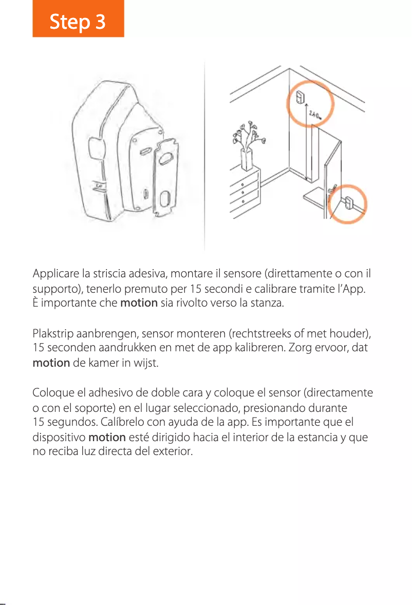 Page 1 of the manual User Manual Gigaset Motion Sensor ONE X