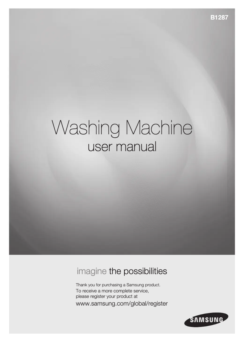 Image de la première page du manuel de l'appareil B1287