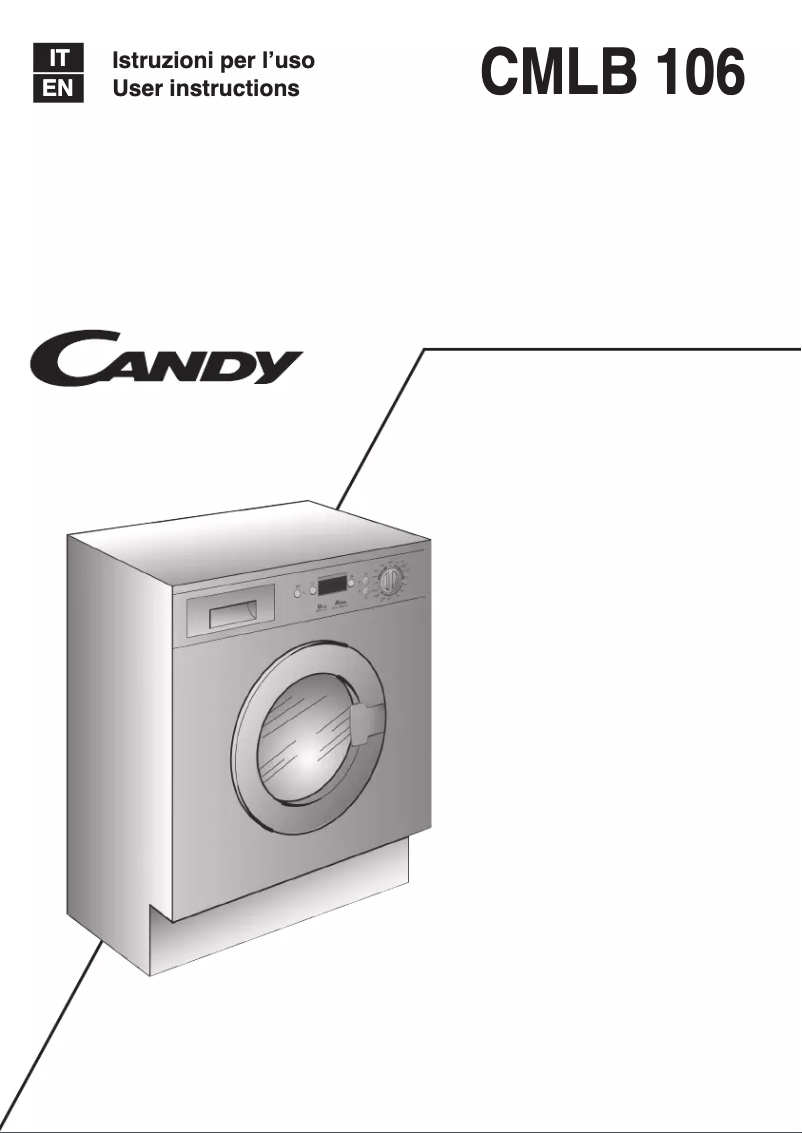 Page n°1 - Manuel utilisateur Candy CMLB106