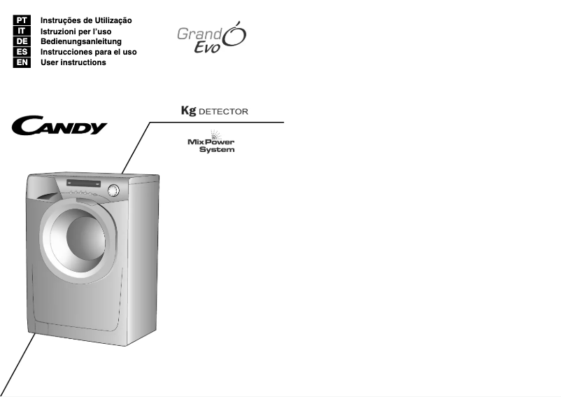 Page n°1 - Manuel utilisateur Candy EVO 1293DW-37