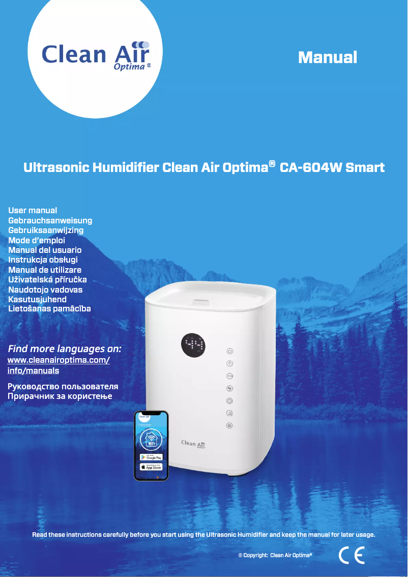 Page n°1 - Manuel utilisateur Clean Air Optima CA-604W