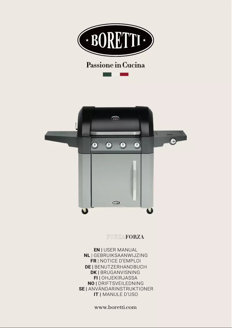 Page 1 de la notice Manuel utilisateur Boretti Forza