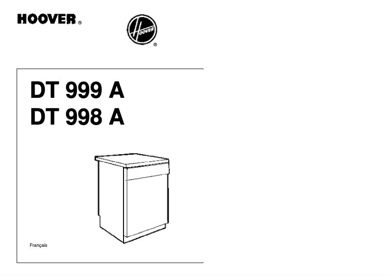 Page n°1 - Manuel utilisateur Hoover DT 998 A