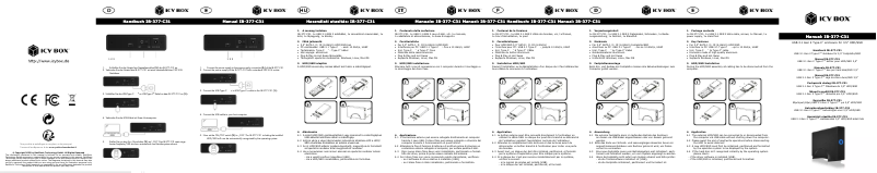 Page 1 de la notice Manuel utilisateur Icy Box IB-377-C31