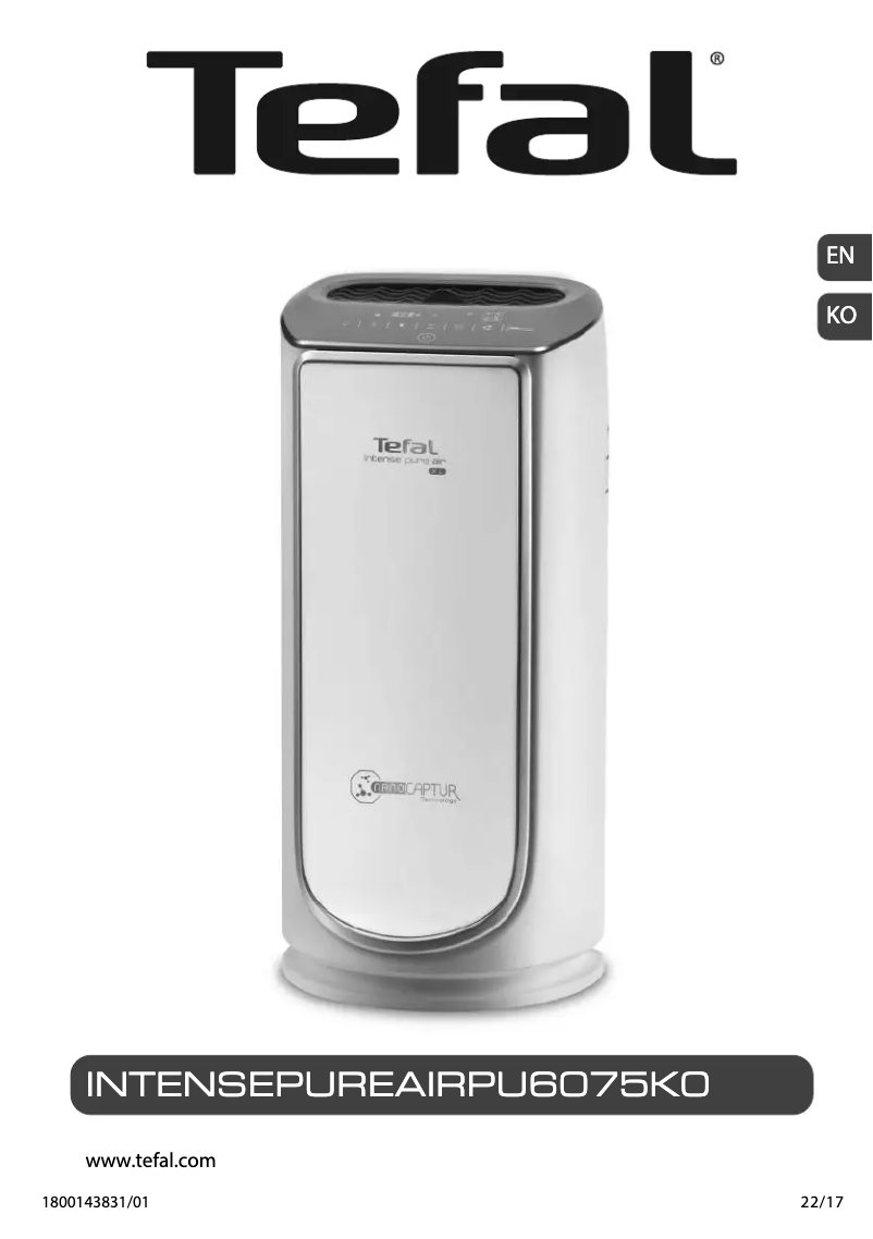 Page n°1 - Manuel utilisateur Tefal Intense Pur Air PU6075