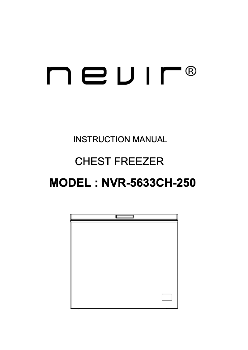 Image de la première page du manuel de l'appareil NVR-5633CH-250