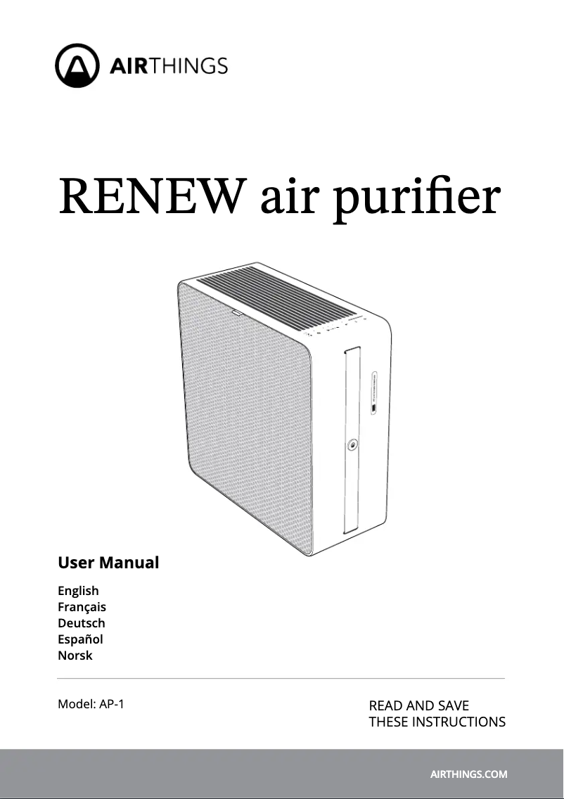 Image de la première page du manuel de l'appareil Renew Duo