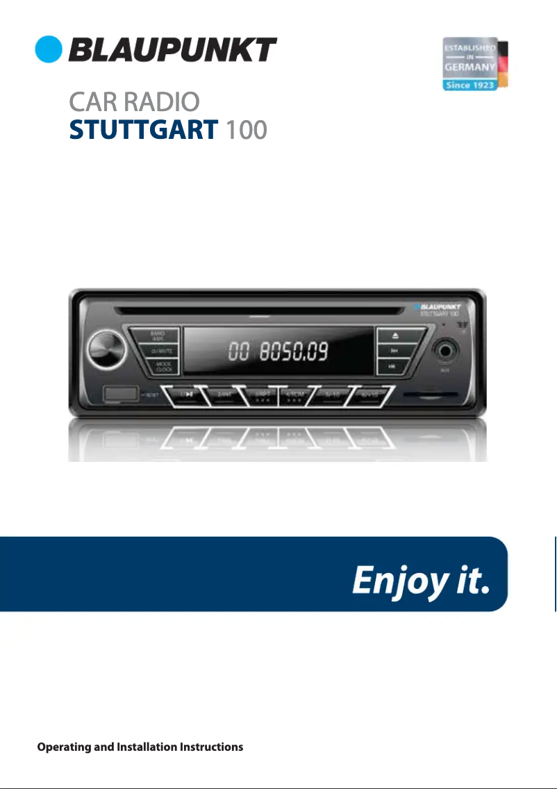 Imagen de la primera página del manual del dispositivo Stuttgart 100