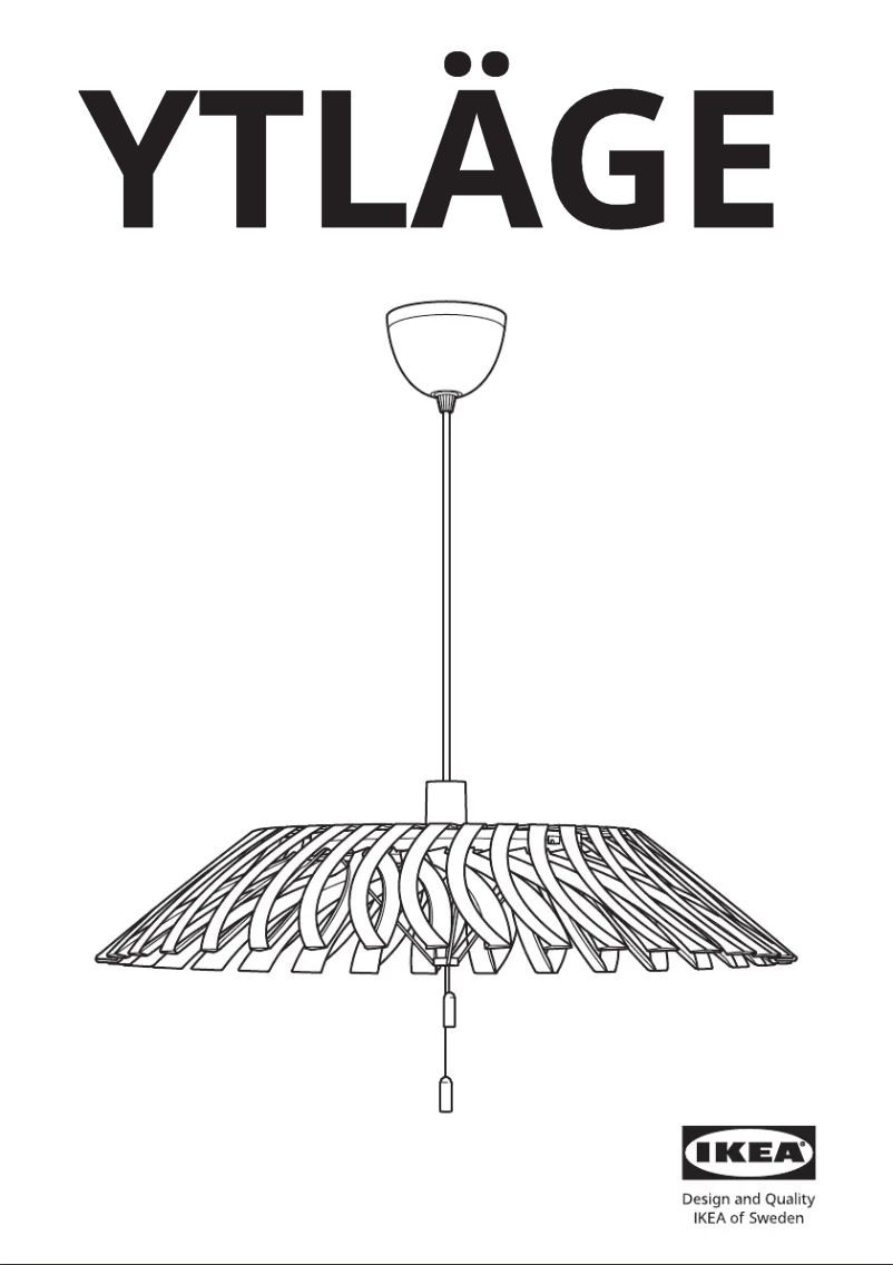 Página 1 del manual Manual de usuario Ikea YTLÄGE 705.400.19