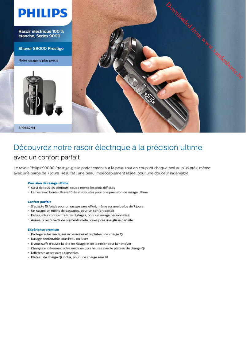 Page n°1 - Manuel utilisateur Philips S9000 Prestige SP9862