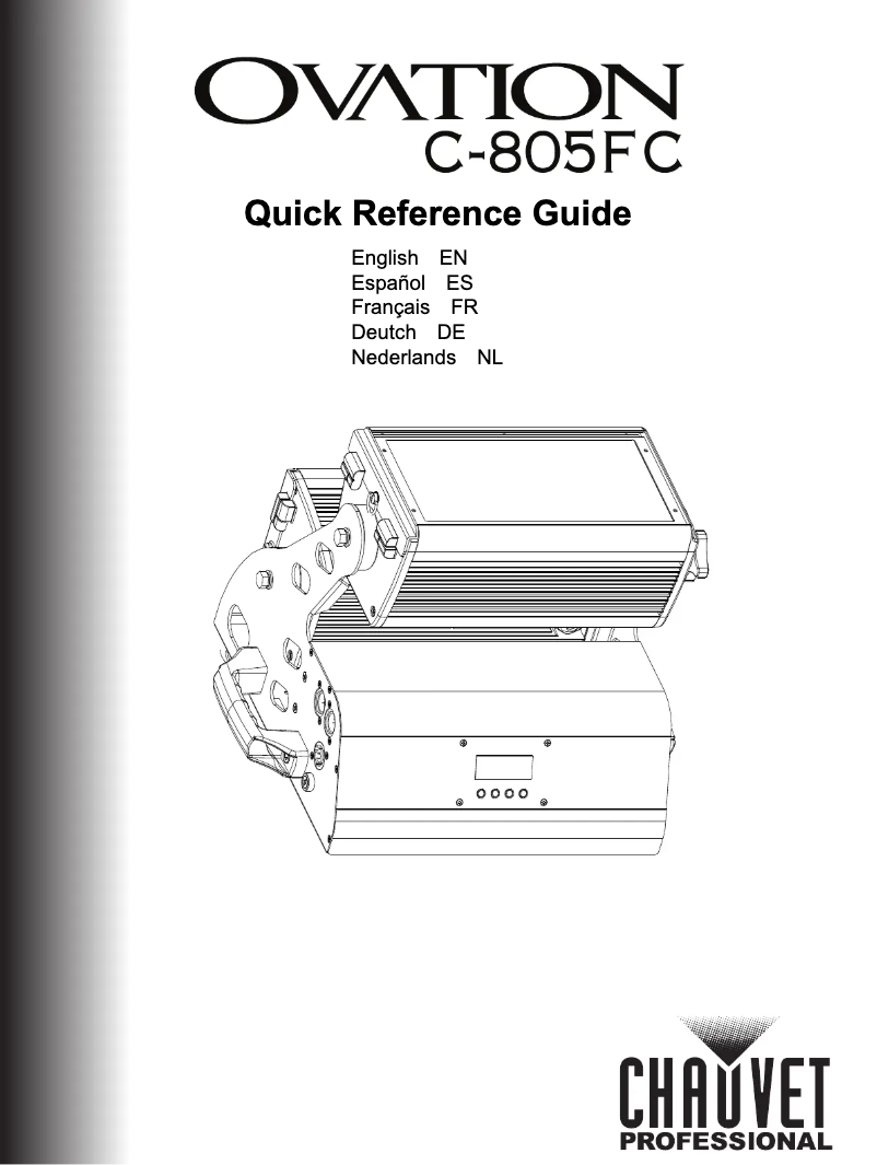 Page 1 de la notice Manuel utilisateur Chauvet Ovation C-805FC