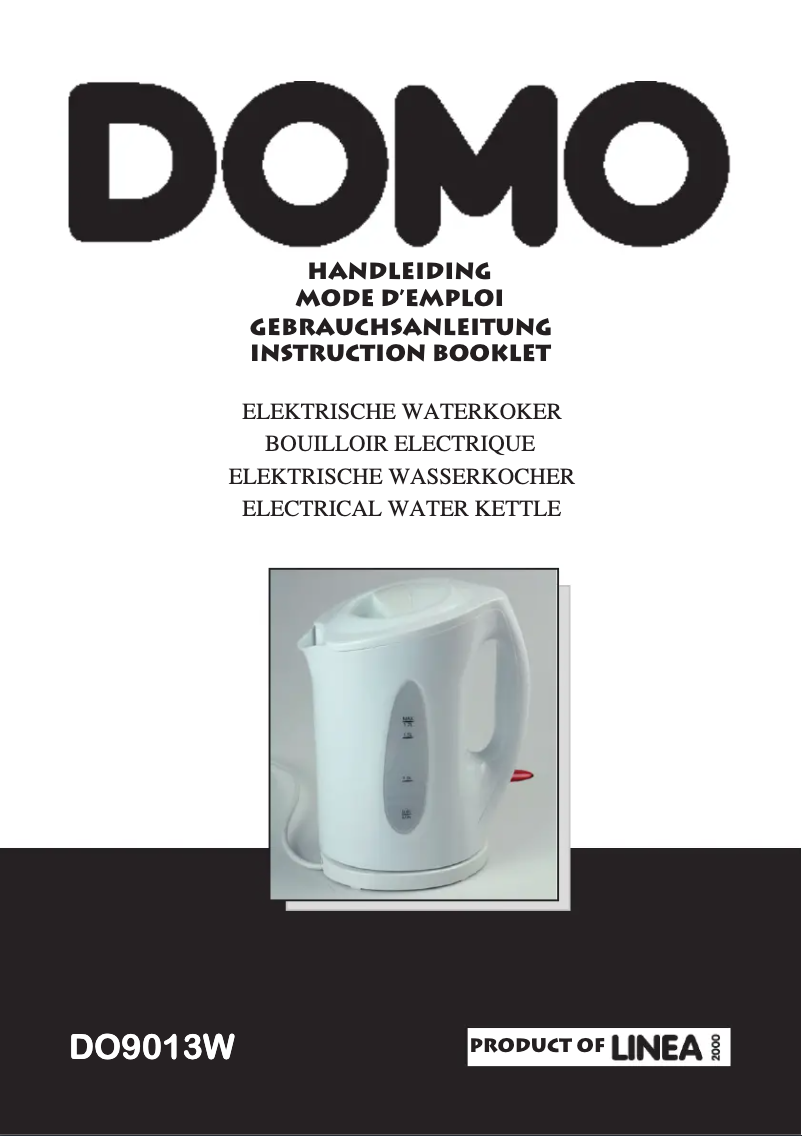 Page 1 de la notice Manuel utilisateur Domo DO9013W