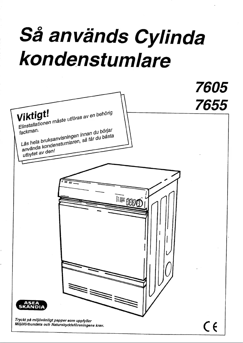 Page n°1 - Manuel utilisateur Cylinda 7605