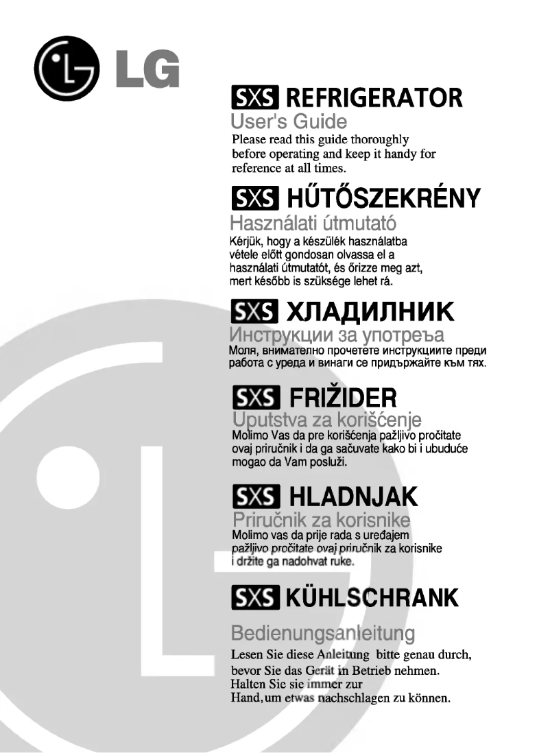 Page 1 de la notice Manuel utilisateur LG GC-B207TVQA