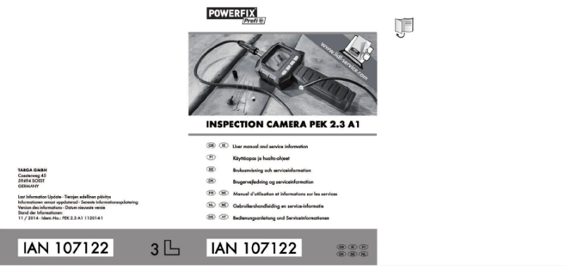 Page n°1 - Manuel utilisateur Powerfix PEK 2.3 A2