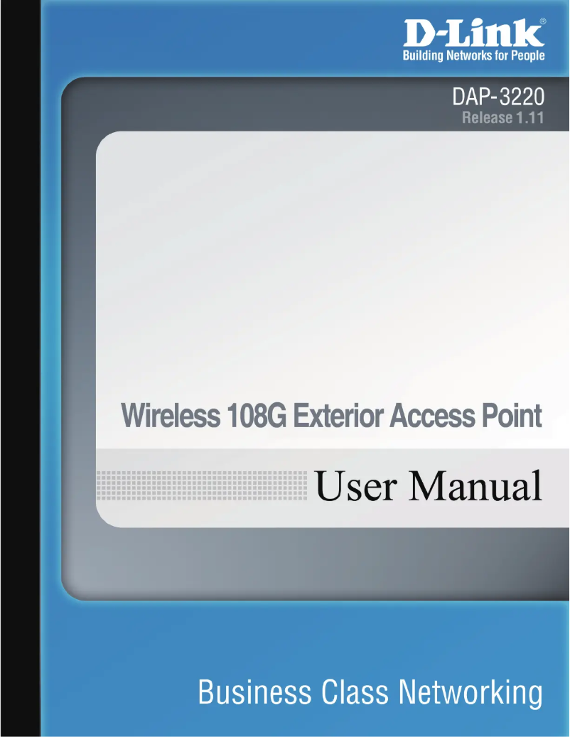 Page 1 de la notice Manuel utilisateur D-Link DAP-3220