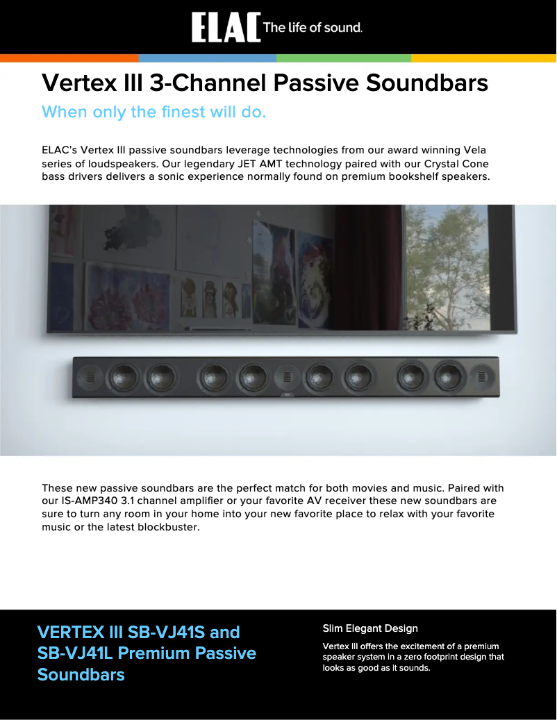 Image de la première page du manuel de l'appareil Vertex III SB-VJ41L