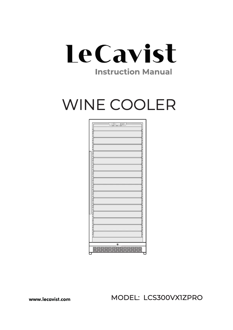 Page 1 de la notice Manuel utilisateur LeCavist LCS300VX1ZPRO