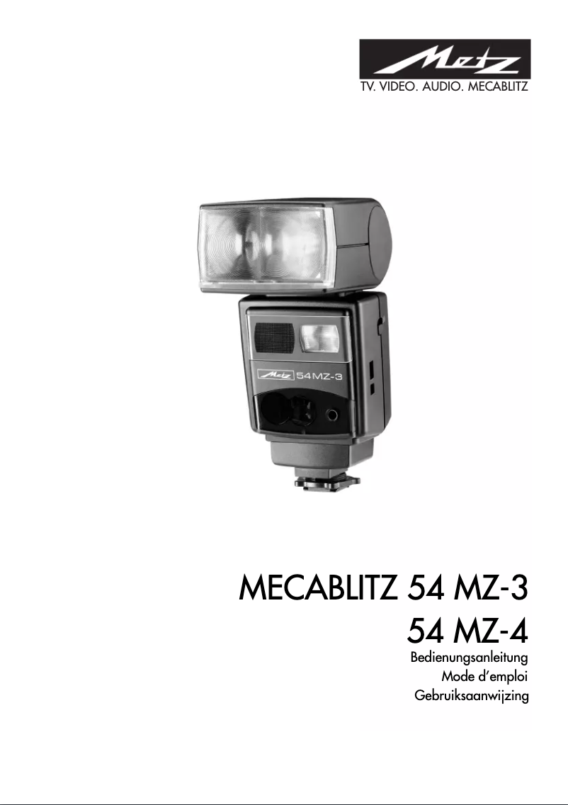 Page 1 de la notice Manuel utilisateur Metz Mecablitz 54 MZ-3
