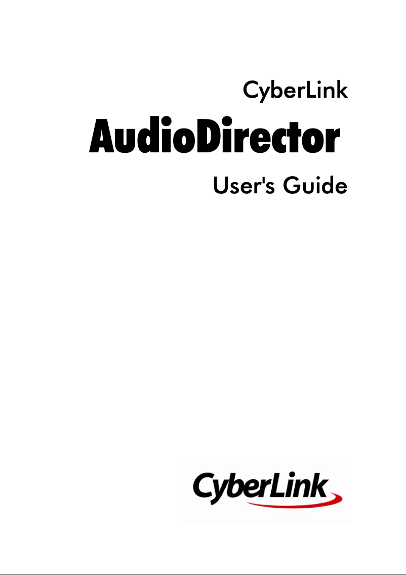 Image de la première page du manuel de l'appareil AudioDirector 3