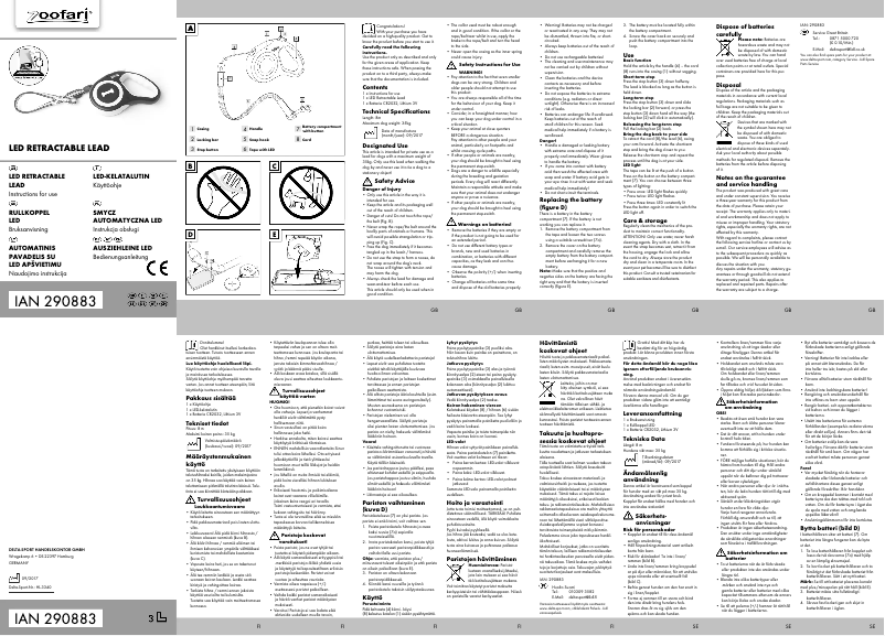 Página 1 del manual Manual de usuario Zoofari IAN 290883