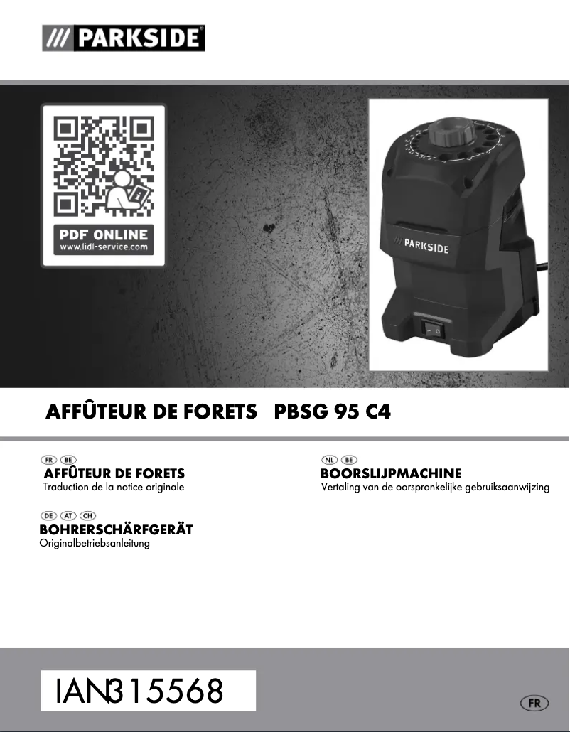 Image de la première page du manuel de l'appareil PBSG 95 C4