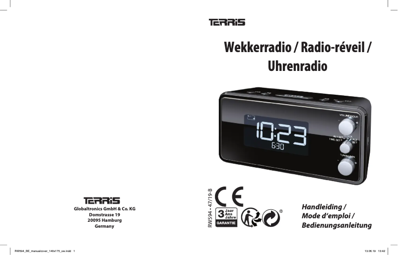 Image de la première page du manuel de l'appareil RW 594