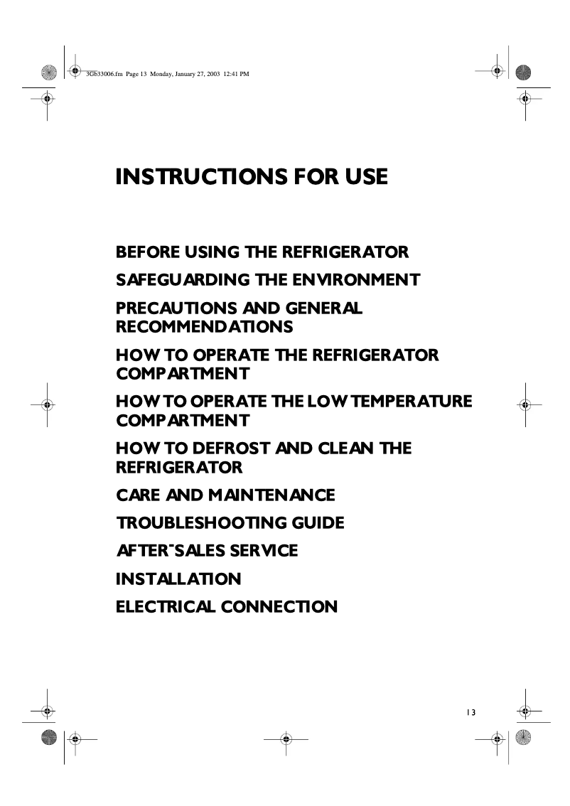 Image de la première page du manuel de l'appareil ARC 0520